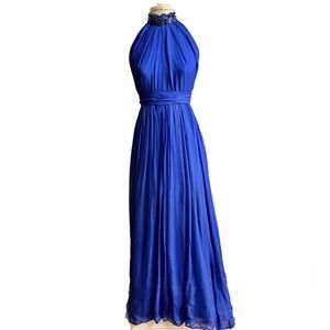 Vintage Chiffon Halter Dress